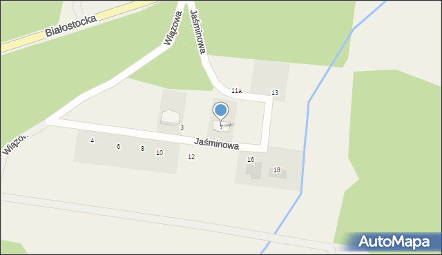 Karakule, Jaśminowa, 7, mapa Karakule