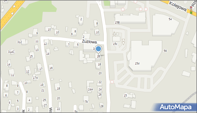 Katowice, Jankego Zygmunta Waltera, gen., 16, mapa Katowic