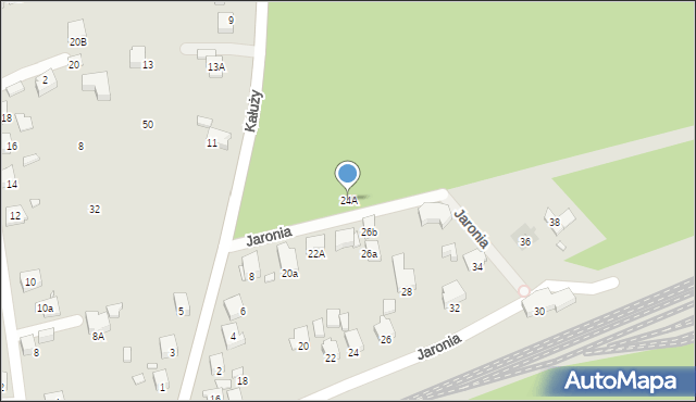 Katowice, Jaronia Jana Nikodema, 24A, mapa Katowic