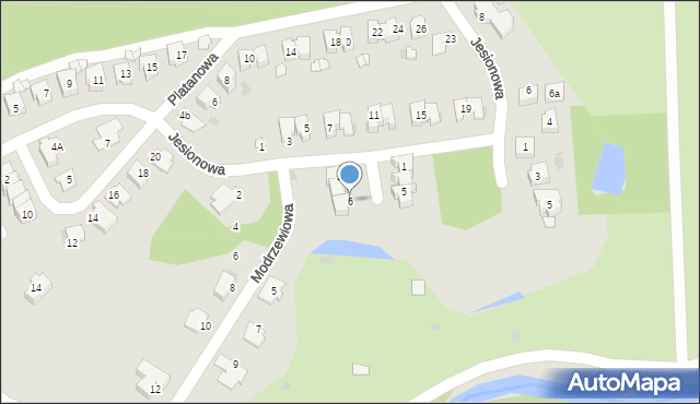 Kędzierzyn-Koźle, Jaworowa, 6, mapa Kędzierzyna-Koźle