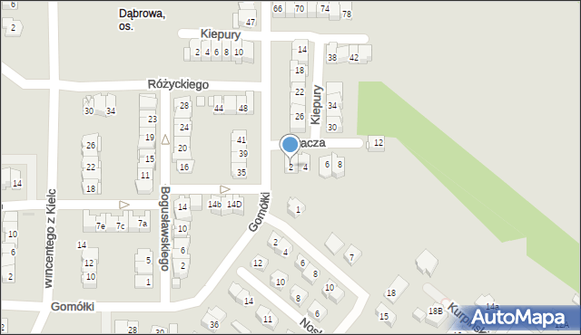 Kielce, Jaracza Stefana, 2, mapa Kielc