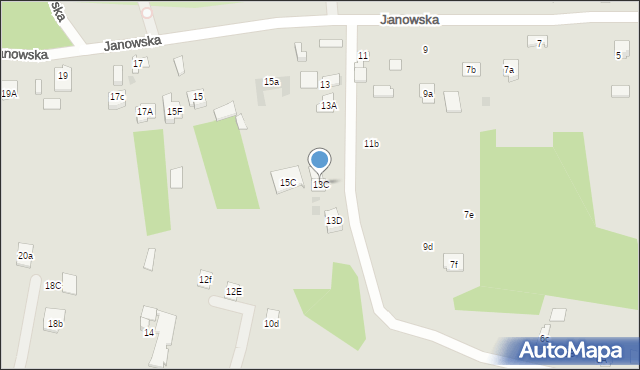 Kielce, Janowska, 13C, mapa Kielc