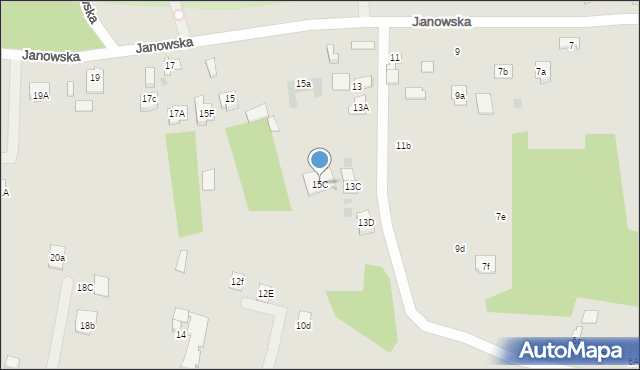 Kielce, Janowska, 15C, mapa Kielc