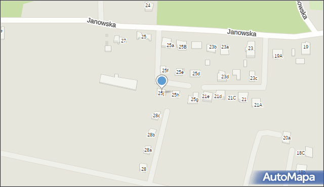 Kielce, Janowska, 25j, mapa Kielc