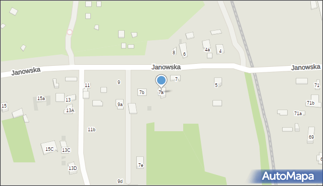 Kielce, Janowska, 7a, mapa Kielc