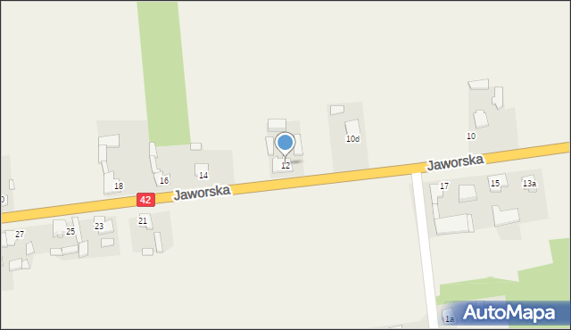 Kleśniska, Jaworska, 12, mapa Kleśniska