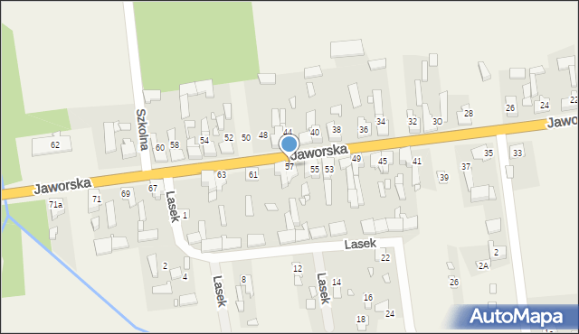Kleśniska, Jaworska, 57, mapa Kleśniska