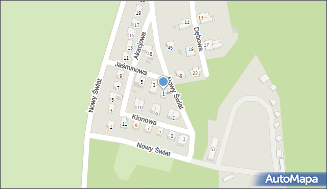 Kłodzko, Jaśminowa, 1, mapa Kłodzka