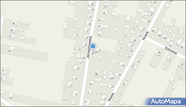 Kłomnice, Janaszowska, 10, mapa Kłomnice