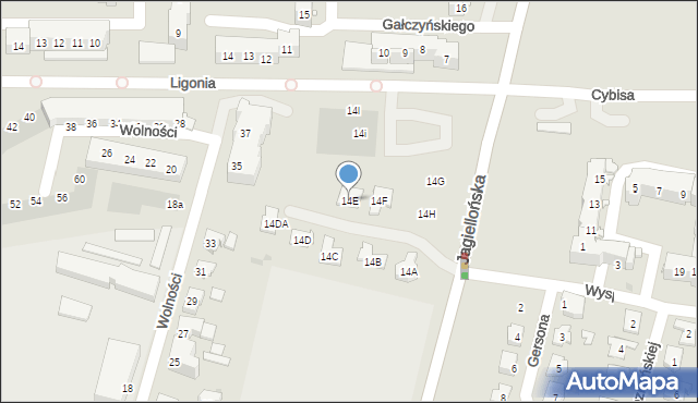 Kluczbork, Jagiellońska, 14E, mapa Kluczbork