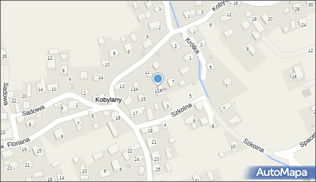 Kobylany, Jana Pawła II, 11A, mapa Kobylany