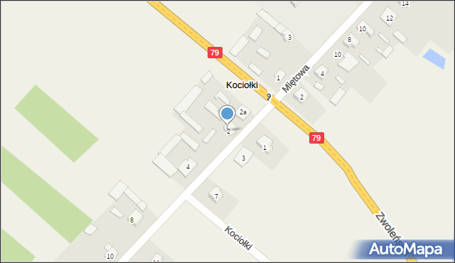 Kociołki, Jasna, 2, mapa Kociołki