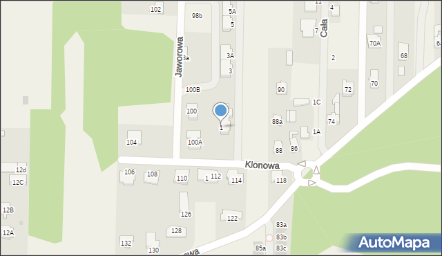 Koczargi Stare, Jaworowa, 1, mapa Koczargi Stare