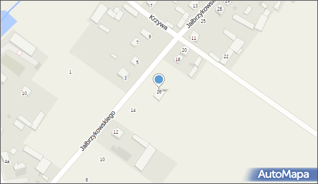 Kołaki Kościelne, Jałbrzykowskiego Romualda, ks. abp., 16, mapa Kołaki Kościelne