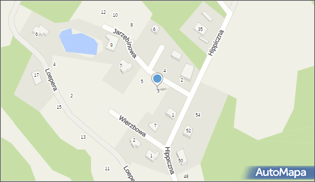 Koleczkowo, Jarzębinowa, 3, mapa Koleczkowo