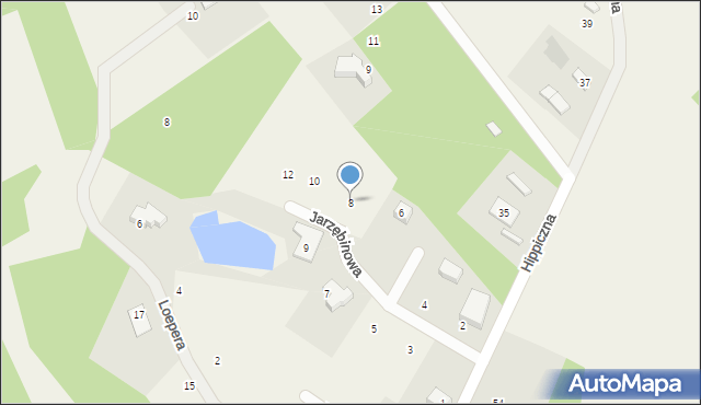 Koleczkowo, Jarzębinowa, 8, mapa Koleczkowo