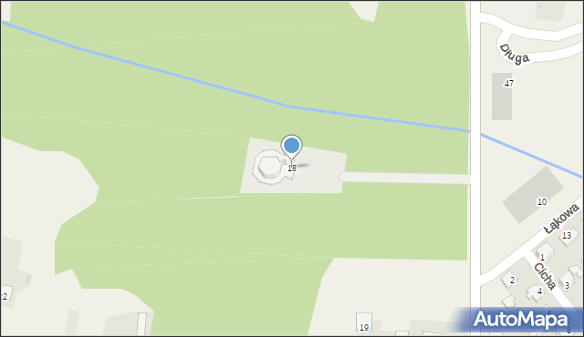 Komory Dąbrowne, Janówek, 18, mapa Komory Dąbrowne