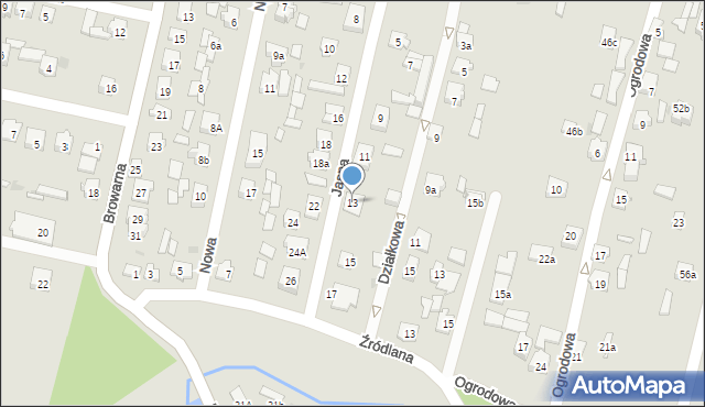 Końskie, Jasna, 13, mapa Końskie