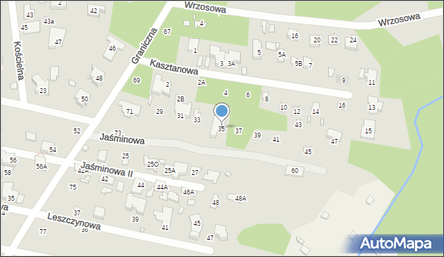 Konstancin-Jeziorna, Jaśminowa, 35, mapa Konstancin-Jeziorna