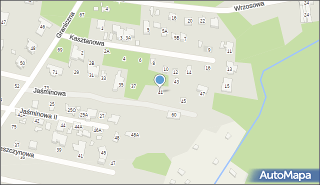 Konstancin-Jeziorna, Jaśminowa, 41, mapa Konstancin-Jeziorna