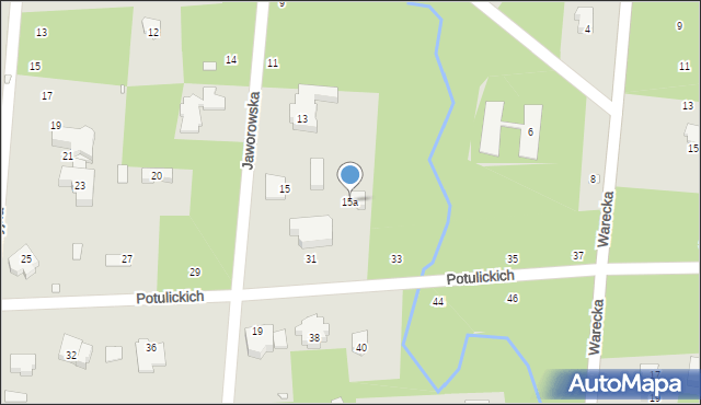 Konstancin-Jeziorna, Jaworowska, 15a, mapa Konstancin-Jeziorna