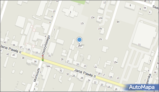 Konstantynów Łódzki, Jana Pawła II, 25A, mapa Konstantynów Łódzki