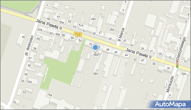 Konstantynów Łódzki, Jana Pawła II, 50A, mapa Konstantynów Łódzki