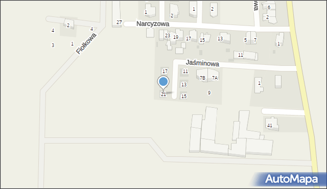 Kosakowo, Jaśminowa, 21, mapa Kosakowo