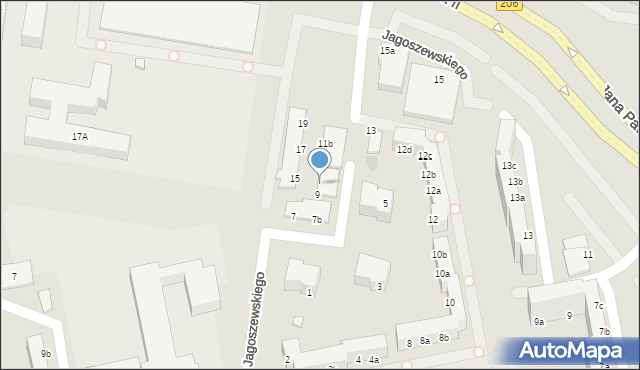 Koszalin, Jagoszewskiego Mieczysława, 9a, mapa Koszalina