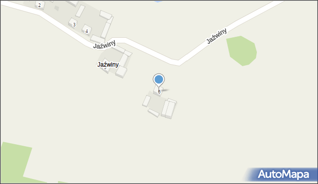 Koszary, Jaźwiny, 6, mapa Koszary