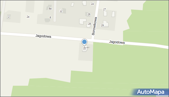 Kotwasice, Jagodowa, 22, mapa Kotwasice