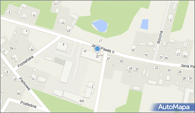 Kowala-Stępocina, Jana Pawła II, 12, mapa Kowala-Stępocina