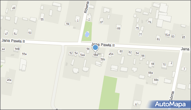 Kowala-Stępocina, Jana Pawła II, 58a, mapa Kowala-Stępocina