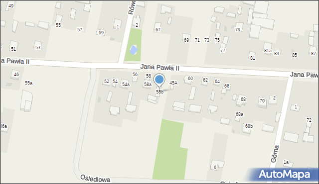 Kowala-Stępocina, Jana Pawła II, 58b, mapa Kowala-Stępocina