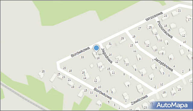 Kozienice, Jagodowa, 21, mapa Kozienice