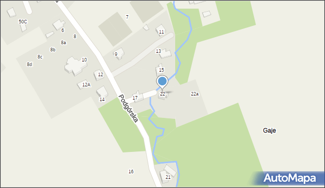 Kozy, Jarzębinowa, 22, mapa Kozy