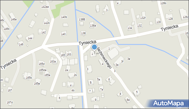 Kraków, Jachimeckiego Zdzisława, 2, mapa Krakowa