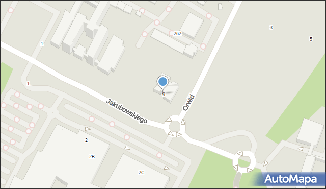 Kraków, Jakubowskiego Macieja, 9, mapa Krakowa