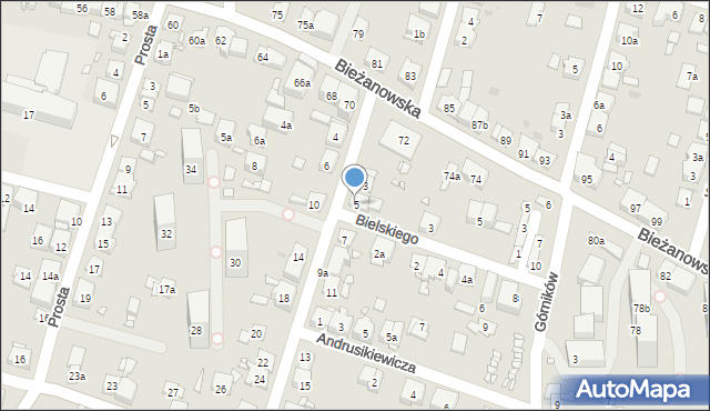 Kraków, Jasińskiego Jakuba, gen., 5, mapa Krakowa