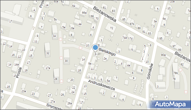 Kraków, Jasińskiego Jakuba, gen., 7, mapa Krakowa