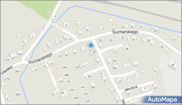 Kraków, Jaglarzów Michała i Stanisława, 2, mapa Krakowa