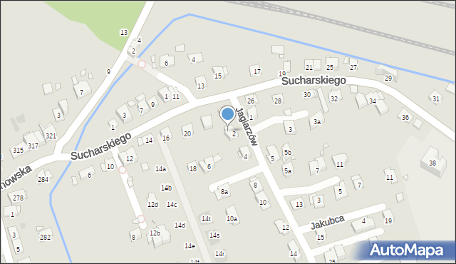 Kraków, Jaglarzów Michała i Stanisława, 2, mapa Krakowa