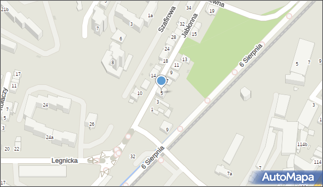 Kraków, Jabłonna, 5, mapa Krakowa