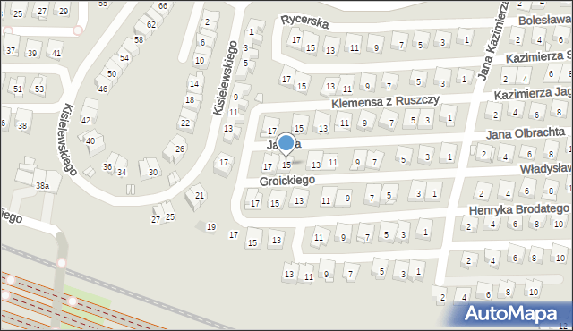Kraków, Jaskra Mikołaja, 15, mapa Krakowa