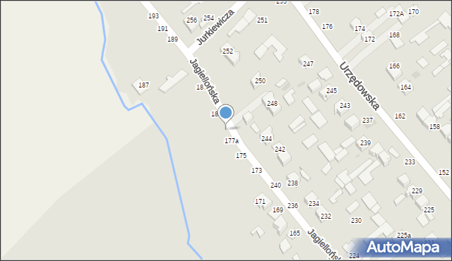 Kraśnik, Jagiellońska, 179a, mapa Kraśnik