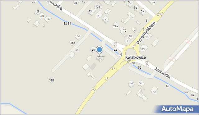 Kraśnik, Janowska, 42, mapa Kraśnik