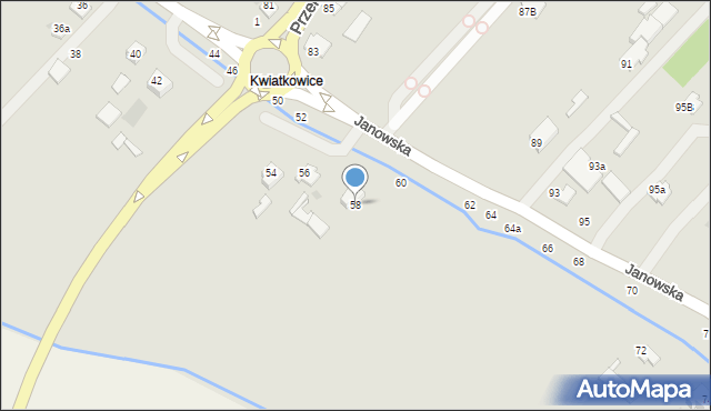 Kraśnik, Janowska, 58, mapa Kraśnik