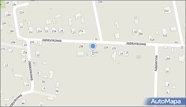 Krasnystaw, Jabłonkowa, 12, mapa Krasnystaw