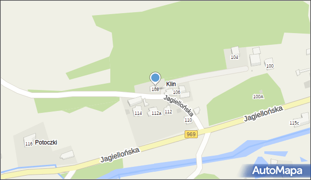 Krościenko nad Dunajcem, Jagiellońska, 108, mapa Krościenko nad Dunajcem