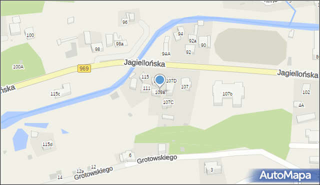 Krościenko nad Dunajcem, Jagiellońska, 109a, mapa Krościenko nad Dunajcem